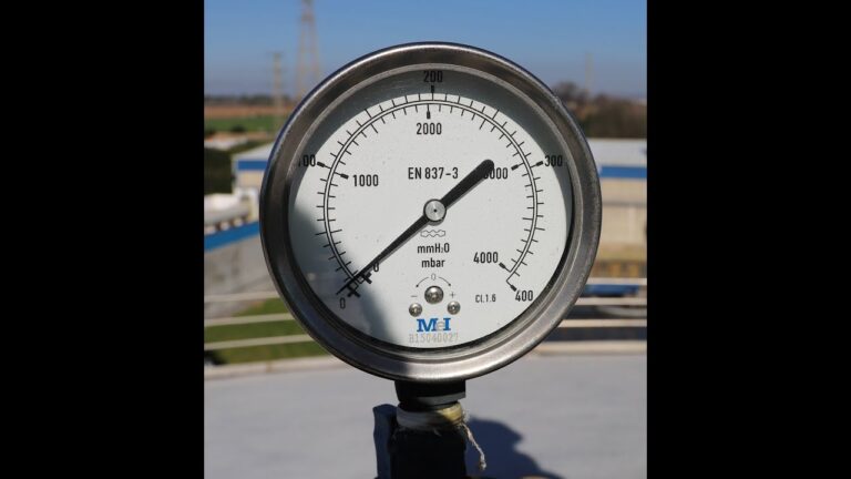 1 metro columna de agua a bar