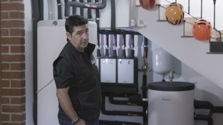 aerotermia con suelo radiante y refrescante