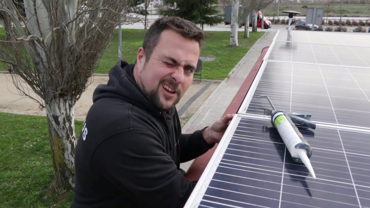 anclaje placas solares en mucho viento