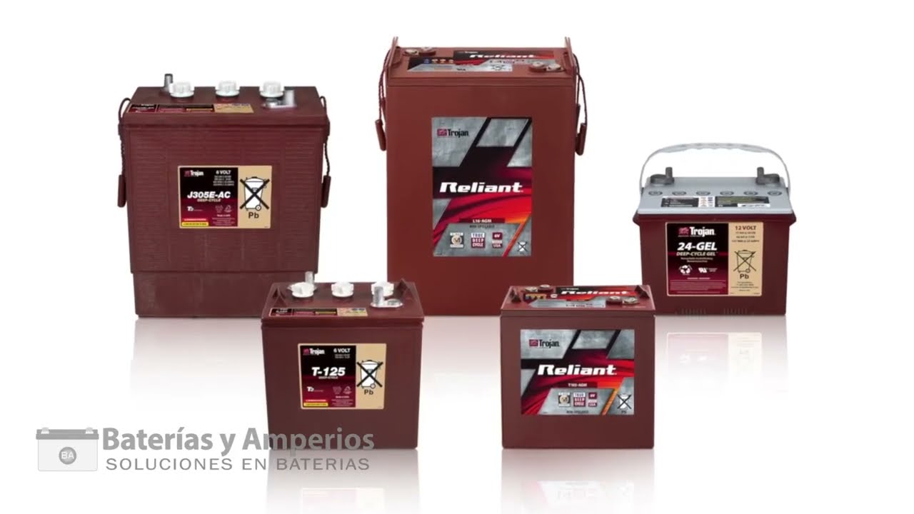 batería trojan t105 6 voltios 225 amperios c20
