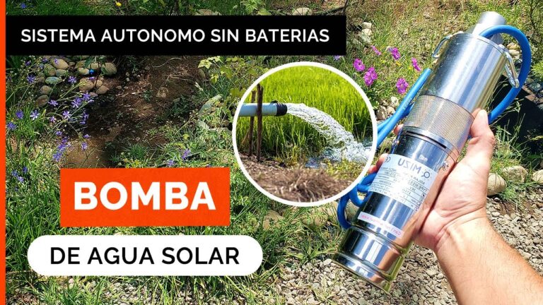 bomba de agua con panel solar