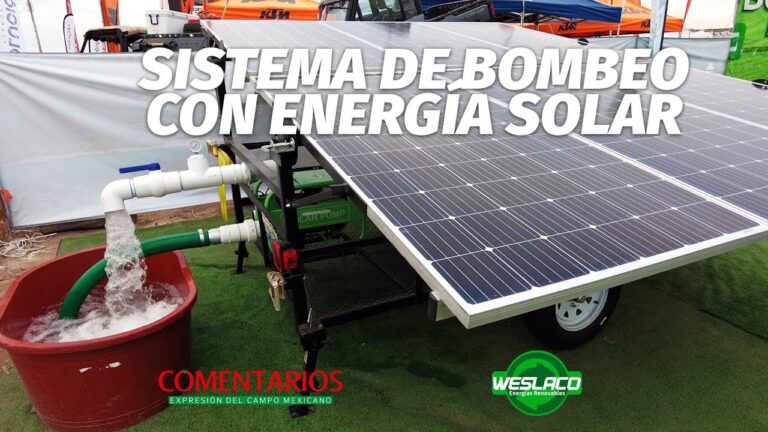 bomba de agua con placa solar