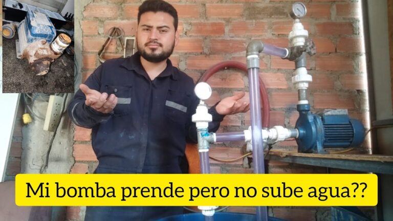 bomba de agua funciona pero no sube agua