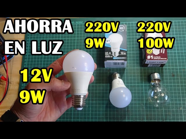 bombillas de 12v para placas solares
