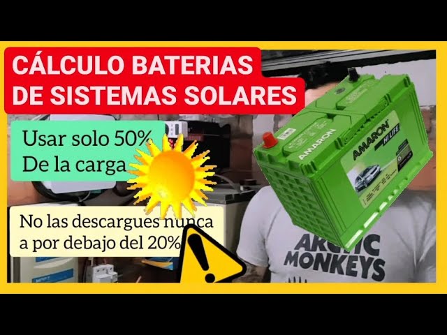 calculadora de bateria para sistema solar