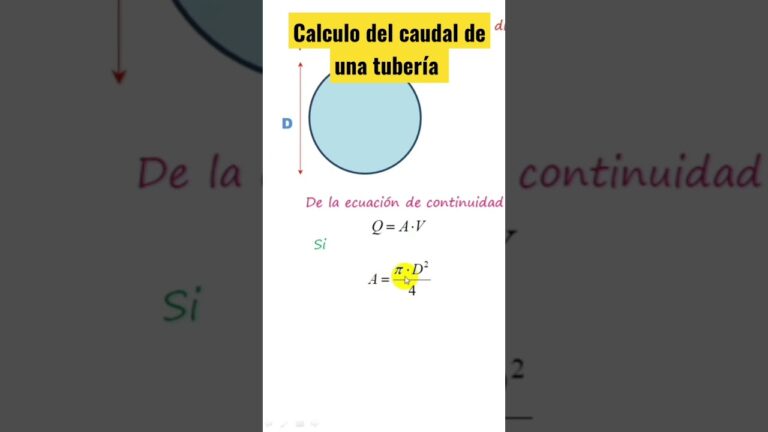 calcular caudal a partir de presion
