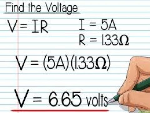 calcular la caida de voltaje en una resistencia