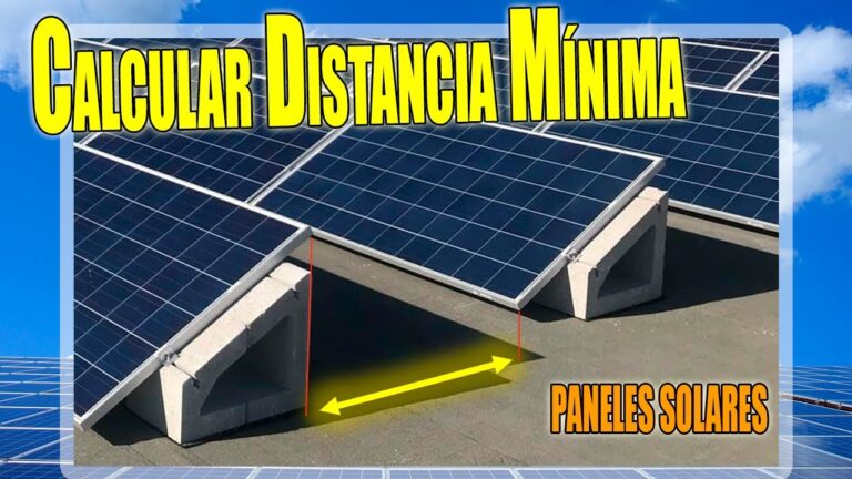 cálculo de sombras y distancia entre paneles