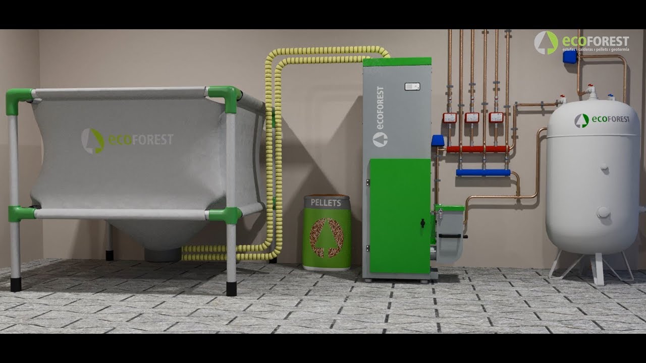 caldera de pellets para 200 metros cuadrados
