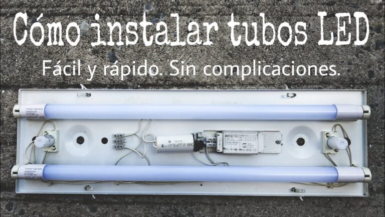 cambiar 2 tubos fluorescentes por led esquema