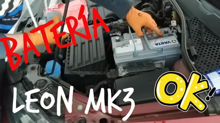cambiar batería seat leon start stop