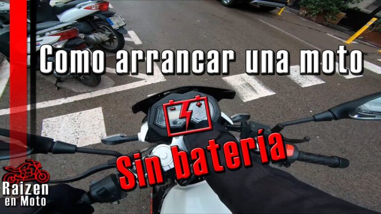 como arrancar una moto sin bateria