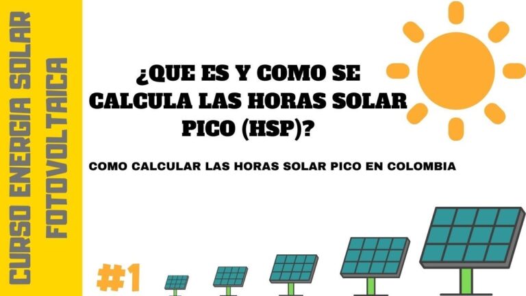 como calcular las horas solares pico