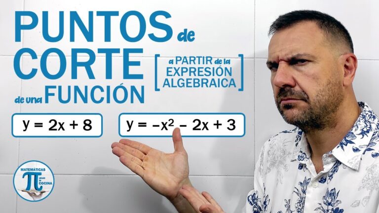 como calcular los puntos de corte de una funcion