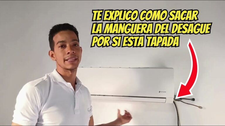 como cambiar el tubo de desague del aire acondicionado