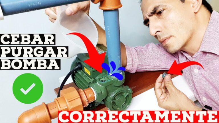 como cebar una bomba de agua