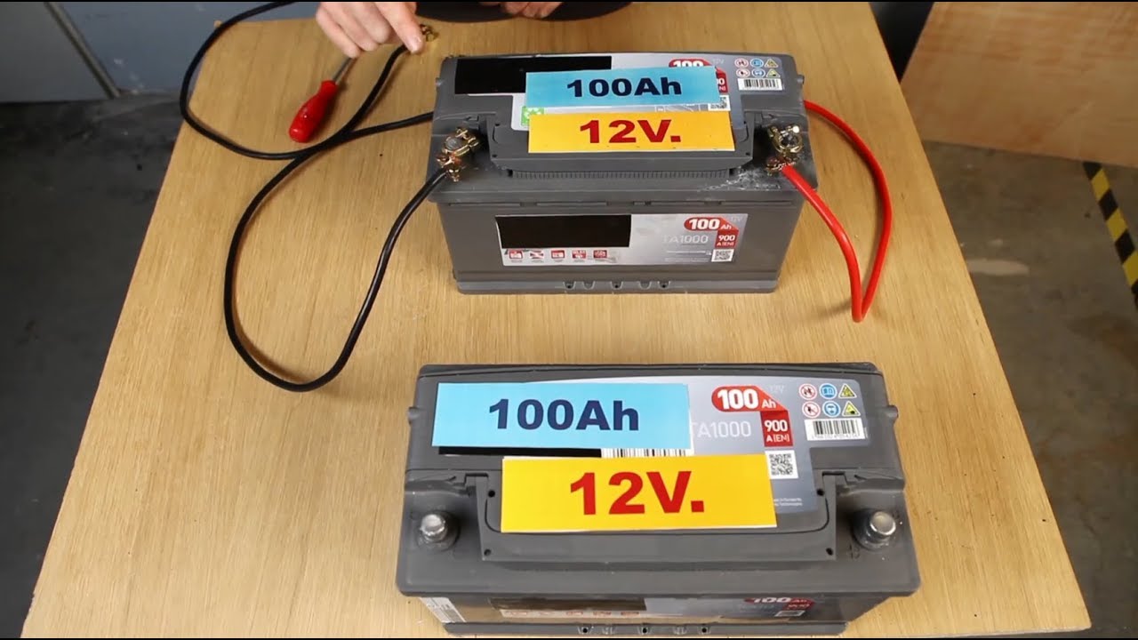 como conectar 3 baterias en serie