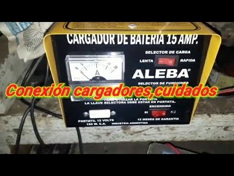 como funciona un cargador de baterias de coche