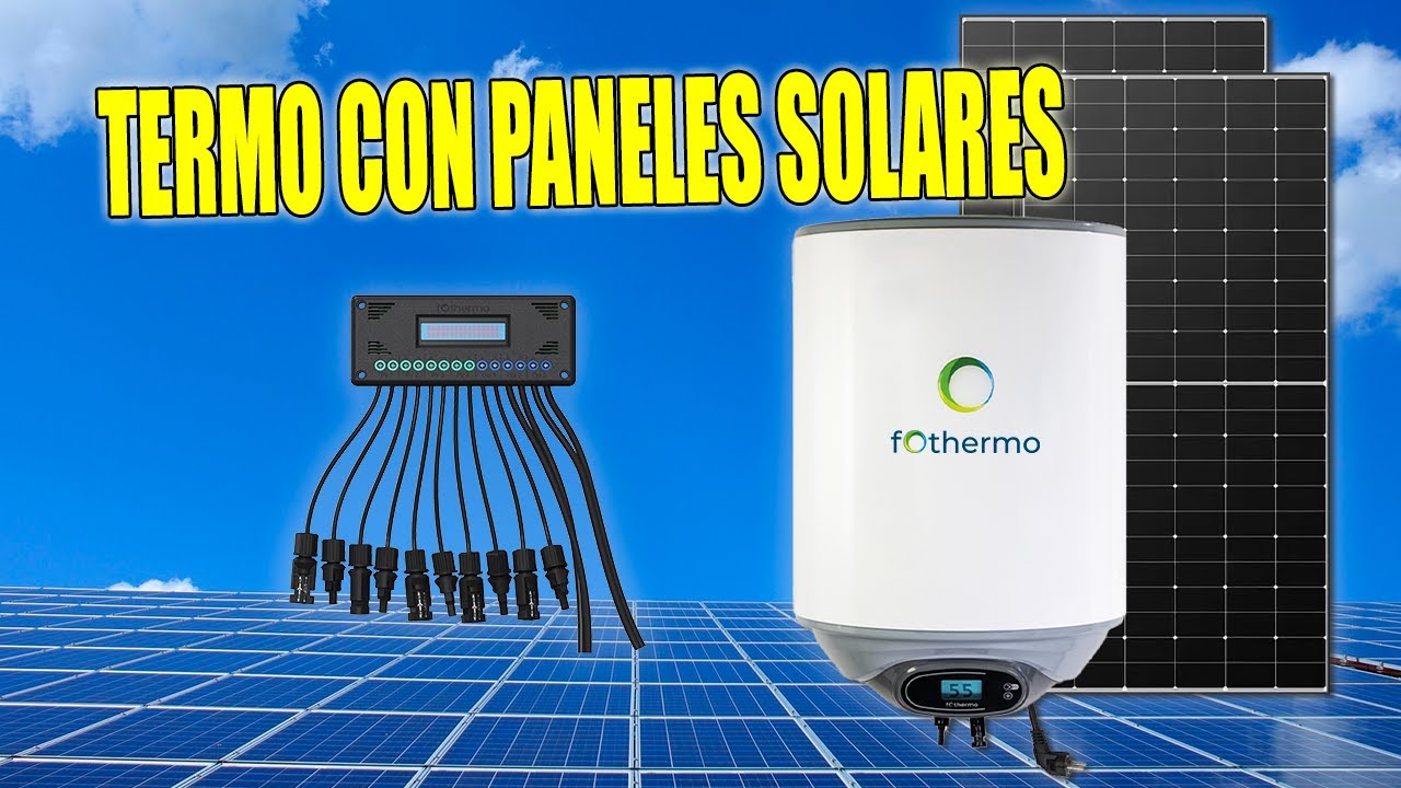 como funciona un termo eléctrico con placas solares