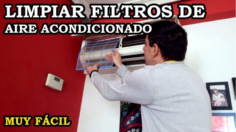 como limpiar filtros de aire acondicionado