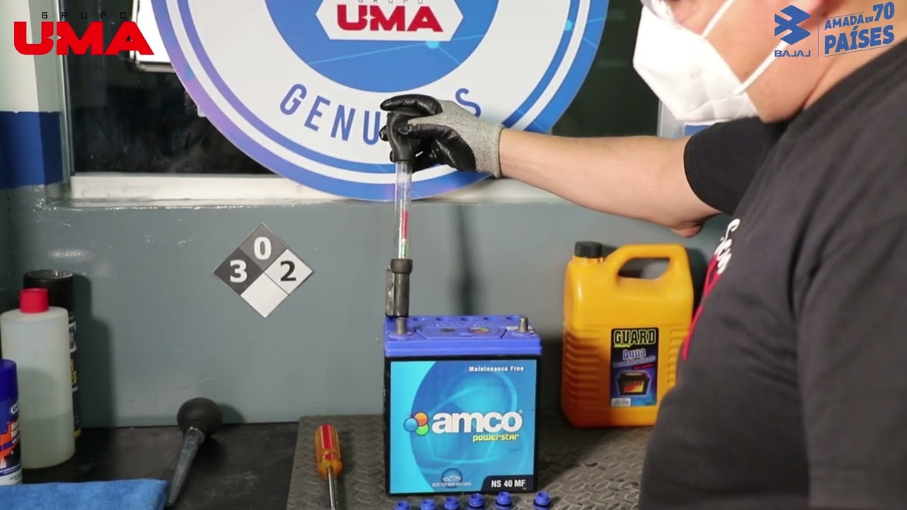 como medir la densidad de una bateria