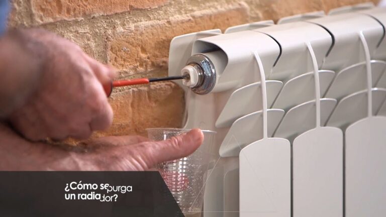 como purgar los radiadores de la calefacción