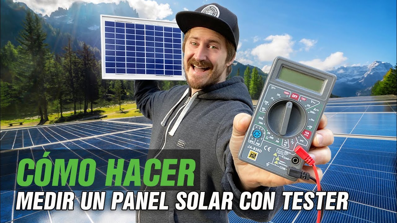 como saber el voltaje de una placa solar