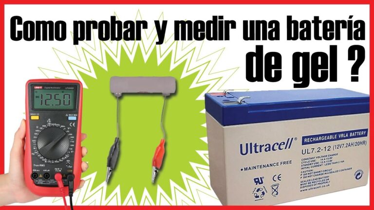 como saber si una batería de gel ya no sirve