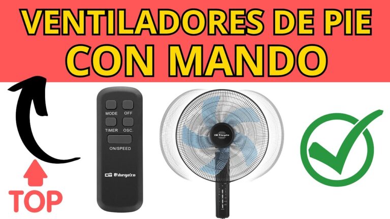 con mando a distancia ventilador de pie