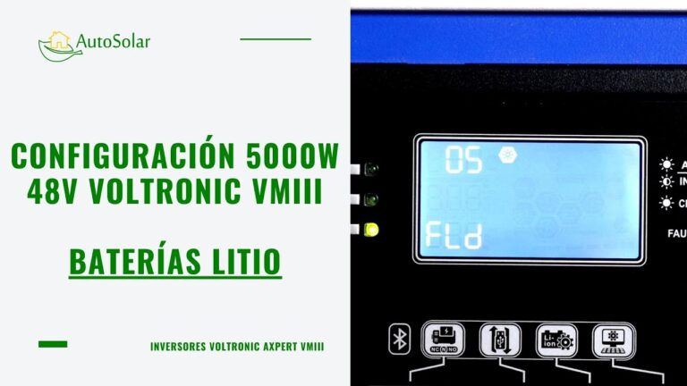 configuración inversor voltronic axpert 5000w 48v