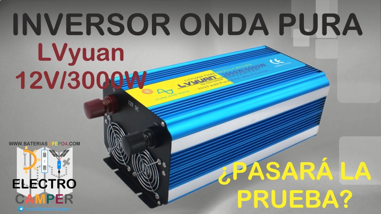 convertidor de corriente 12v a 220v 3000w