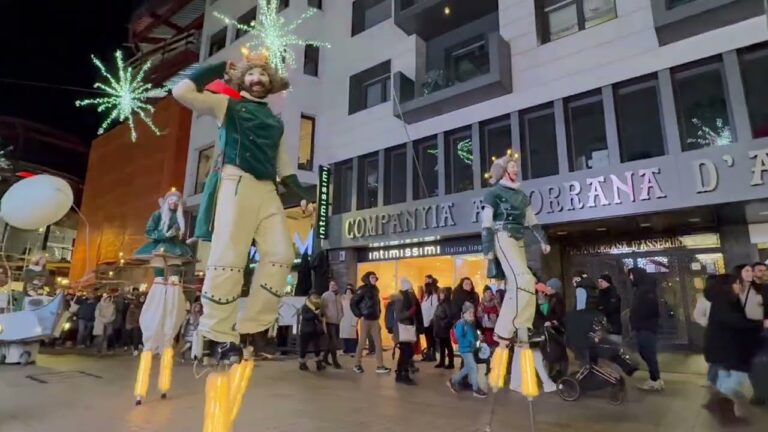 cuando ponen las luces de navidad en andorra