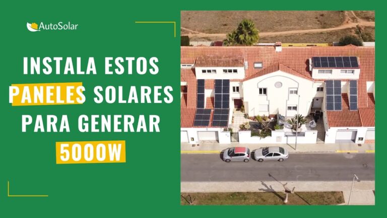cuantas placas solares necesito para 5000w