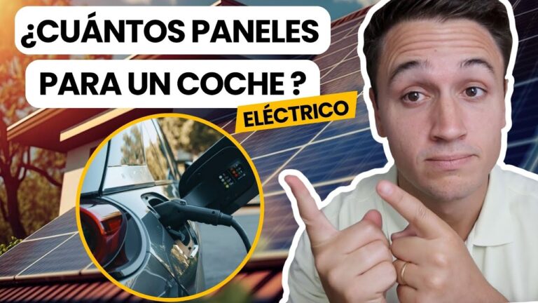 cuantas placas solares necesito para cargar un coche electrico