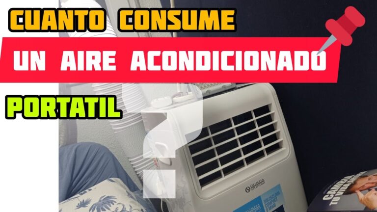 cuanto consume un aire acondicionado portátil