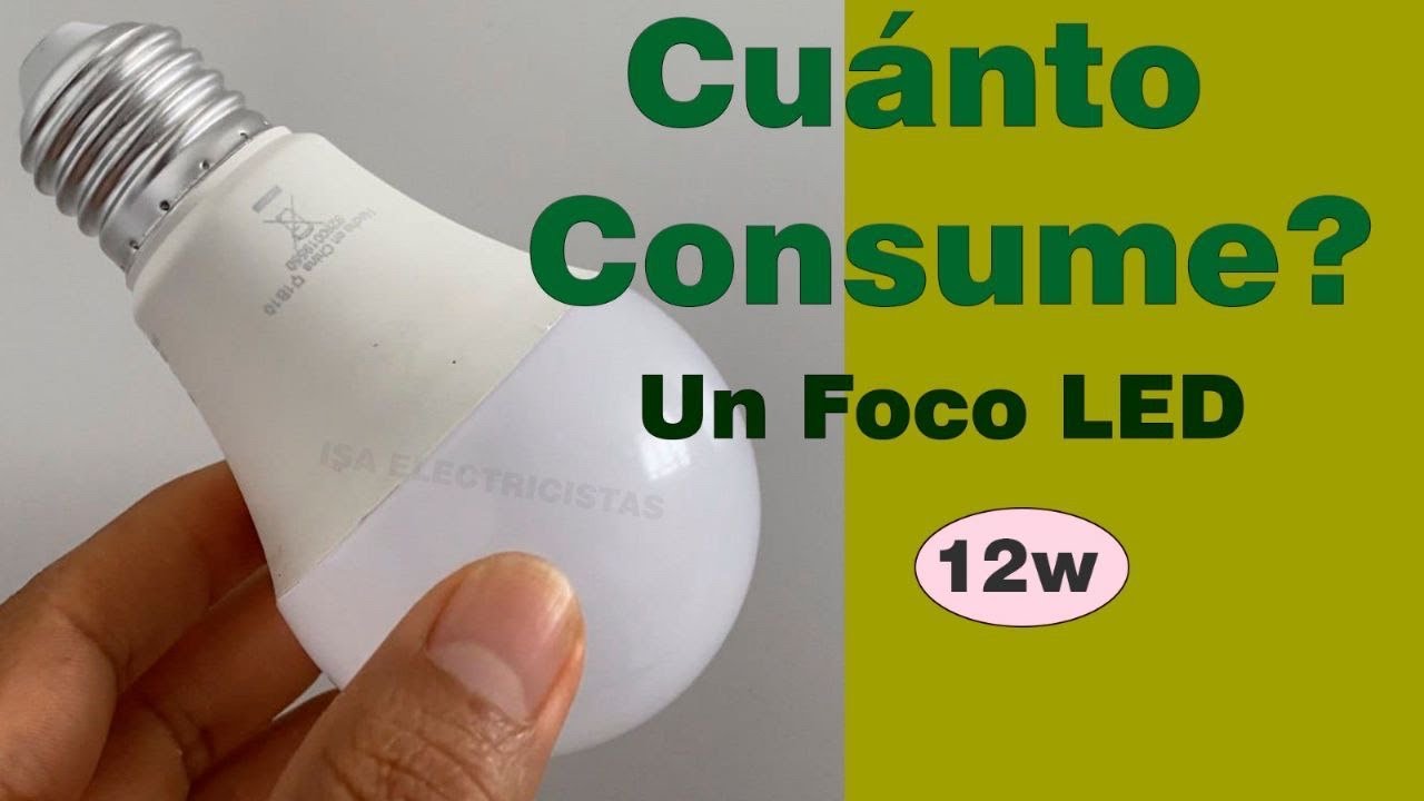 cuanto consume una bombilla led por hora