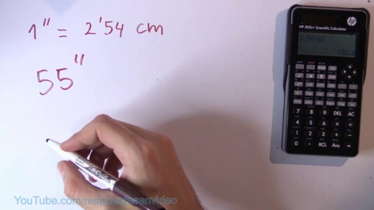 cuanto es 55 pulgadas en centimetros