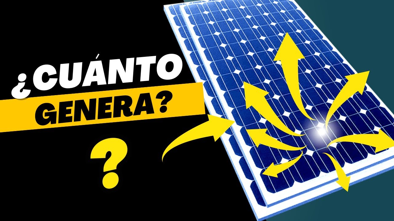 cuanto genera una placa solar al día