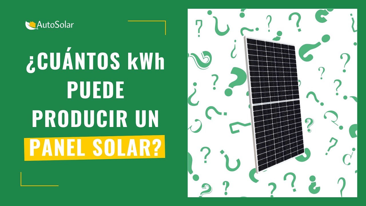cuantos kw produce un panel solar al dia