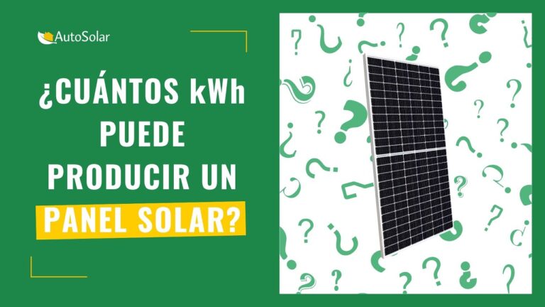 cuantos watts genera un panel solar