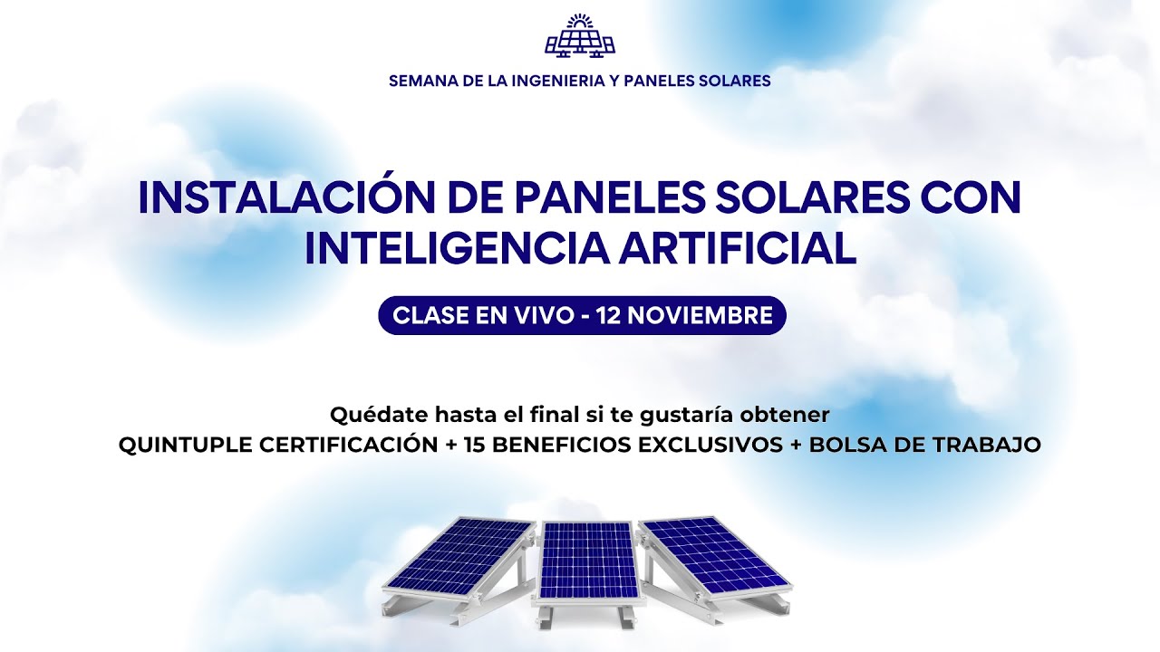 curso de instalador de placas solares