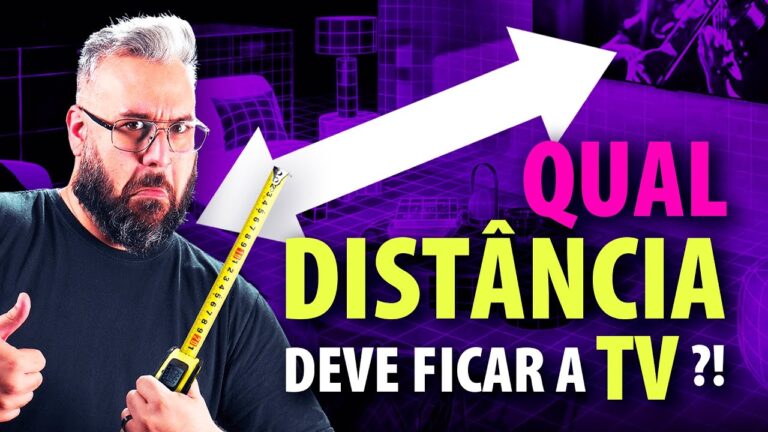distância da tv para o sofá