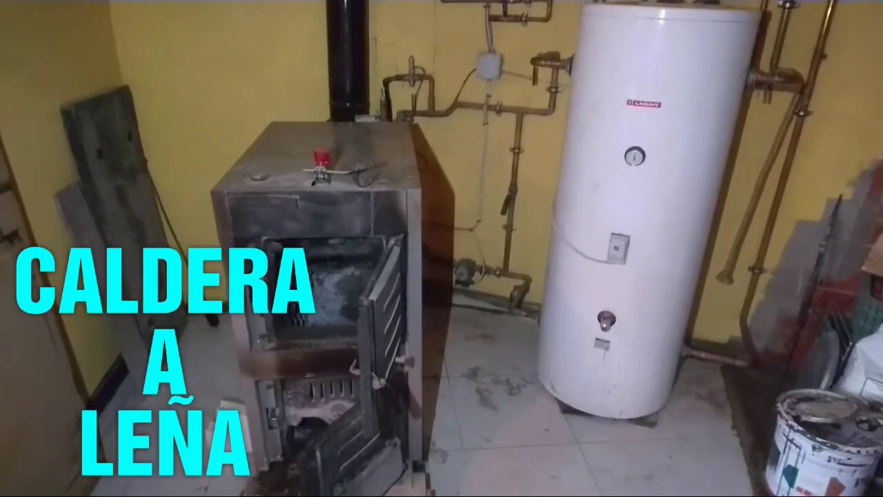 esquema de instalación de calefacción de leña