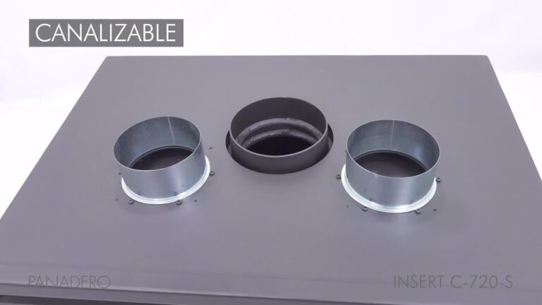 estufa de leña con salida de aire