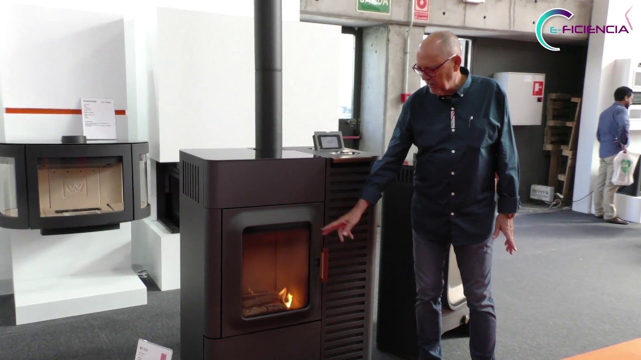 estufa mixta pellets y leña canalizable