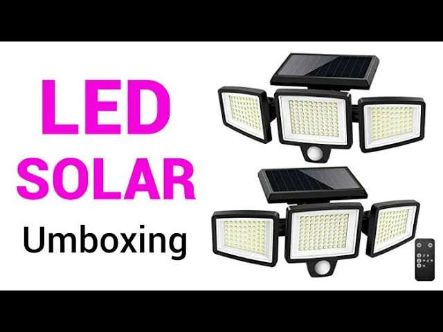 farol solar exterior con sensor de movimiento