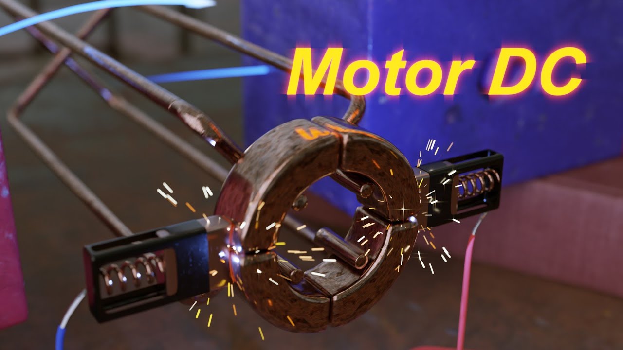 funcionamiento de un motor de corriente continua