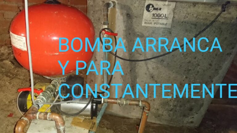 grupo de presión arranca y para constantemente