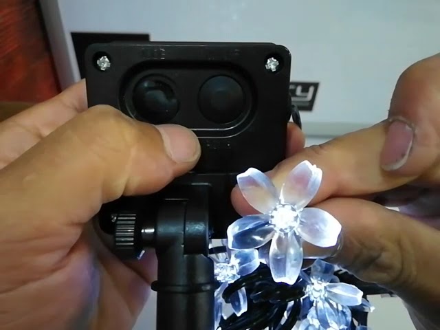 guirnalda luminosa solar en forma de flor