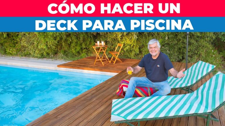 hacer estructura de madera para piscina